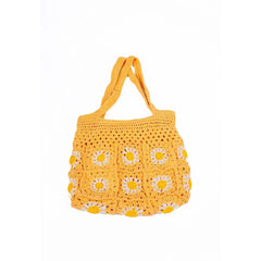 Crochet Light Floral Shoulder Bag