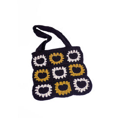 Crochet Knitted Heart Shoulder Bag