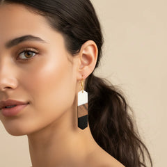 Set of 3 Wooden Resin Earrings Combo