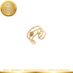 Golden Constellation Ring - 18K Gold Plated