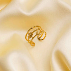 Golden Constellation Ring - 18K Gold Plated
