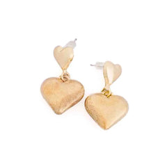 Glazy Heart Dangle Earrings
