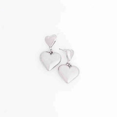 Glazy Heart Dangle Earrings