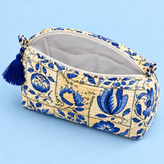 Blue Floral Pouch Set