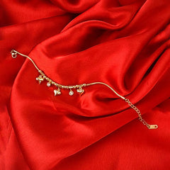 Heart Gems Bracelet - 18K Gold Plated