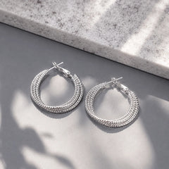 Textured Layered Hoops