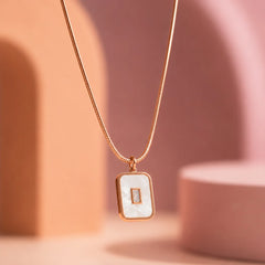 Rose Gold Minimal Pendant Necklace