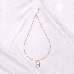 Rose Gold Minimal Pendant Necklace