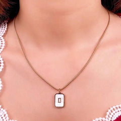 Rose Gold Minimal Pendant Necklace