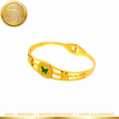 Butterfly Hinged Bracelet - 18K Gold Plated