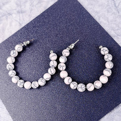 Marble Beaded Hoop