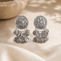 Antique Coin Charm Earrings