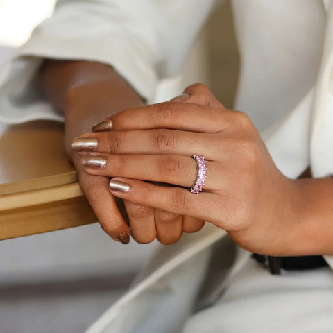 Silver Gemstone Ring