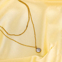 Golden Chain Layered Neckalace