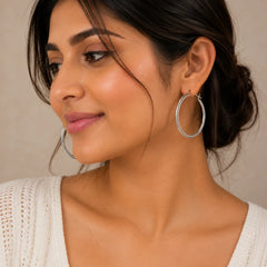 Luna Rope Hoop Earrings