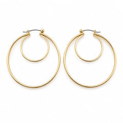 Aurora Textured Gold Hoop Earrings