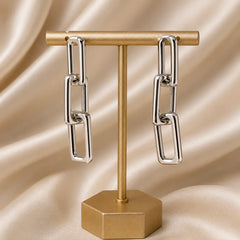 Silver Chain Link Earrings