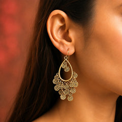 Boho Antique Gold Dangler Earrings