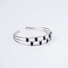 Layered Open Cuff Bracelet
