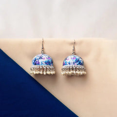 Colourful Meenakari Bell Jhumka