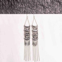 Antique Boho Long Chain Tassel Earrings