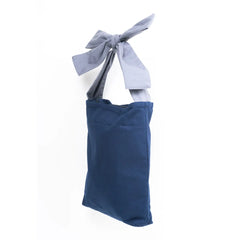Navy Blue Knot Tote Bag