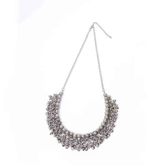Oxidised Beaded Round Ghungroo Necklace