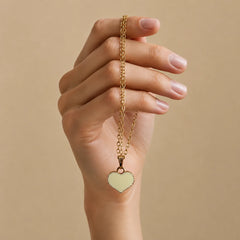 Gold Heart Pendant Necklace
