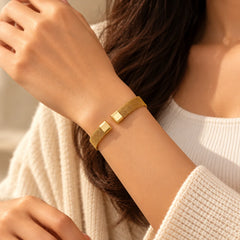Golden Mesh Bracelet