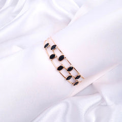 Layered Open Cuff Bracelet