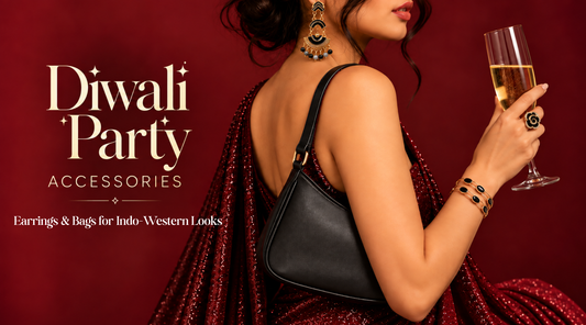 Diwali Party Accessories: Earrings & Bags for Indo-Western Outfits