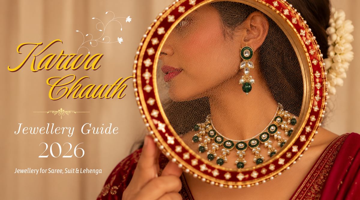 Karwa Chauth 2026 Jewellery: Looks for Saree, Suit & Lehenga (29 Oct)