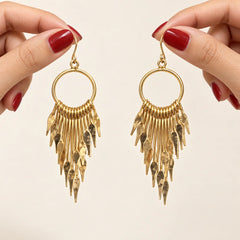Sienna Golden Dangle Earrings