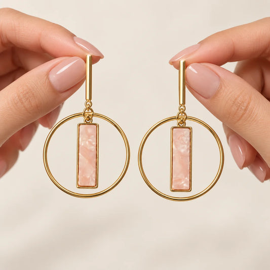 Blush Halo Earrings