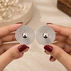 Silver Orbit Earrings