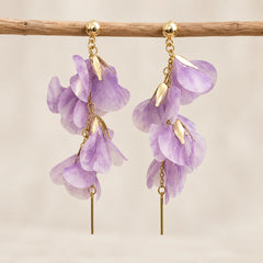 Lavender Bloom Dangle Earrings