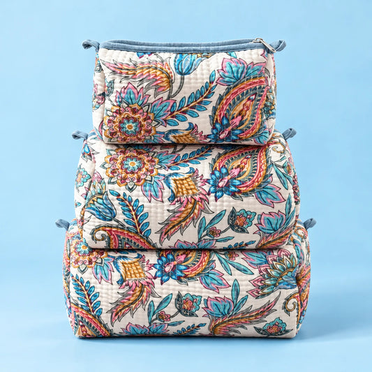 Boho Bloom Pouch Set