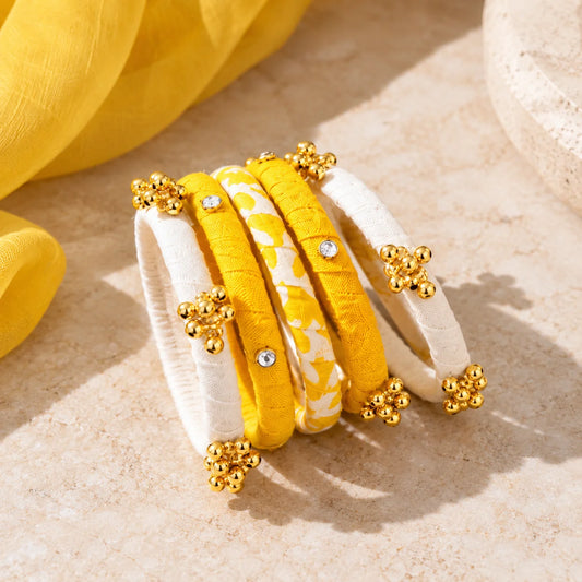 Sunshine Ghunroo Bangle Set