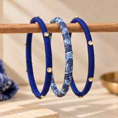 Indigo Muse Bangle Set