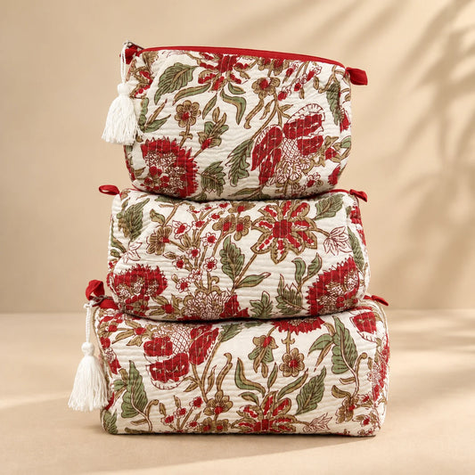 Boho Bloom Pouch Set