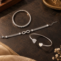Silver Sparkle Bracelet Combo