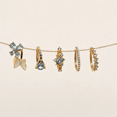 Butterfly & Flower Crystal Rings Combo