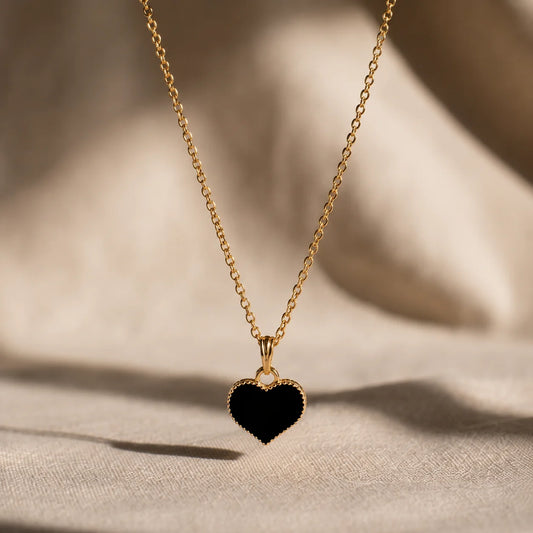 Gold Heart Pendant Necklace