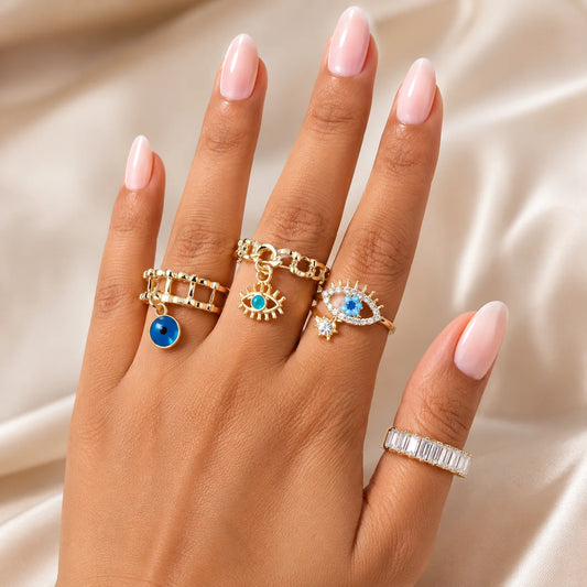Evil Eye Rings Combo