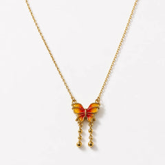 Monarch Glow Pendant Necklace - 18K Gold Plated