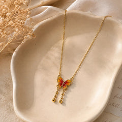 Monarch Glow Pendant Necklace - 18K Gold Plated