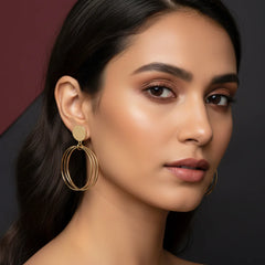Tripple Circles Dangle Earrings