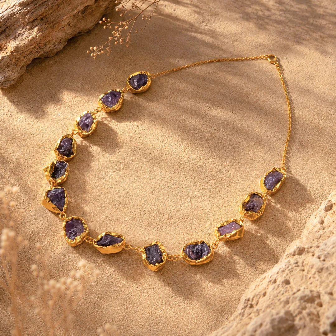 Raw Stone Chocker Necklace