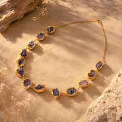 Raw Stone Chocker Necklace