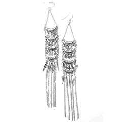 Antique Boho Long Chain Tassel Earrings